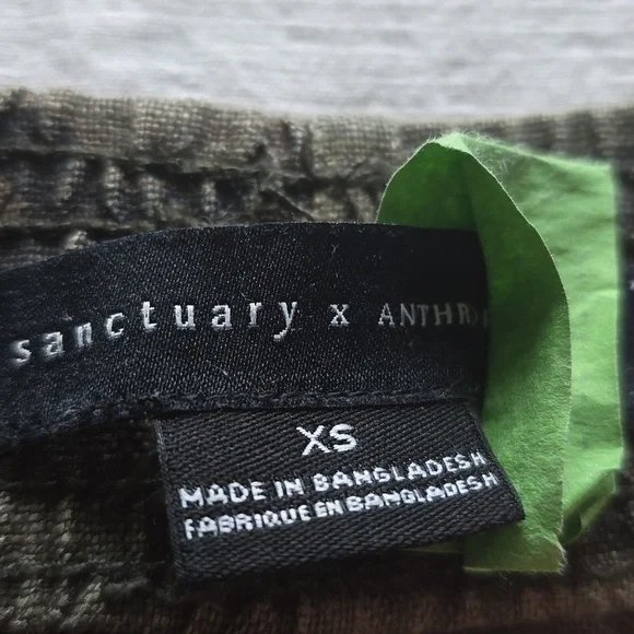 SANCTUARY X Anthropologie Discoverer Linen Camo Cargo Pants Size XS - Picture 5 of 16